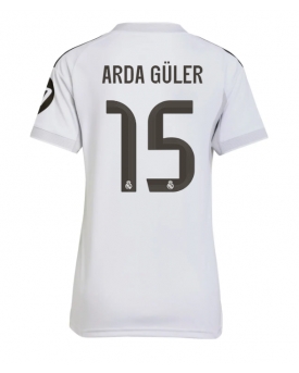 Real Madrid Arda Guler #15 Maglia Gara Casa Repliche 2025-26 Donna Maniche Corte